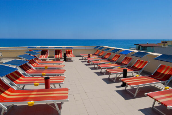 Il solarium dell'Hotel Edelweiss