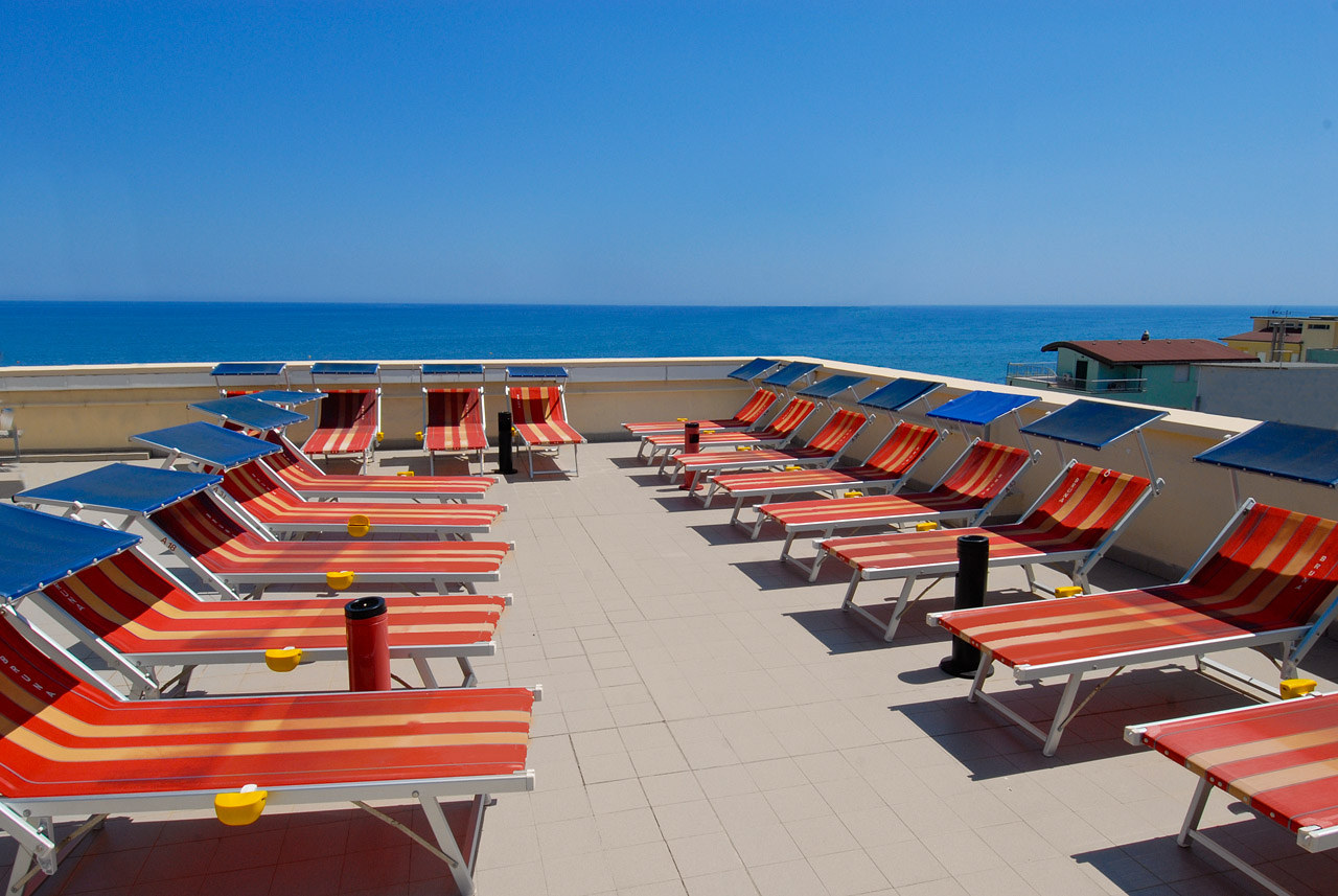 Il solarium dell'Hotel Edelweiss