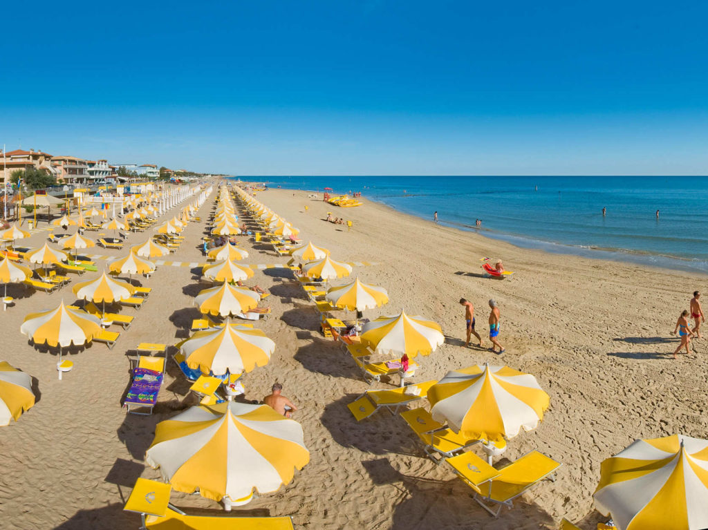La spiaggia di Torrette di Fano