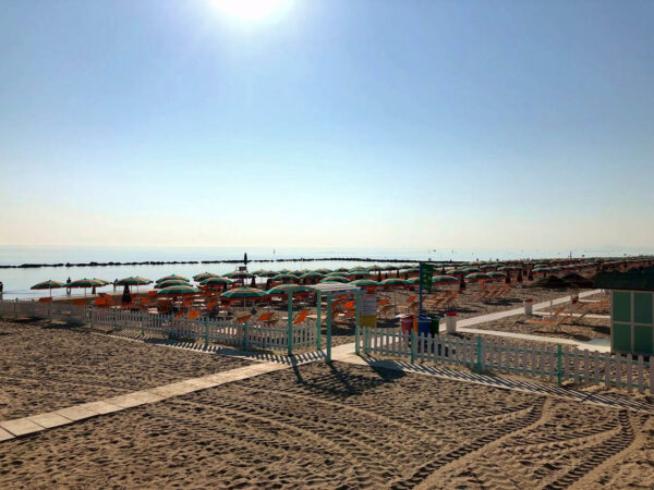 La spiaggia di Torrette di Fano